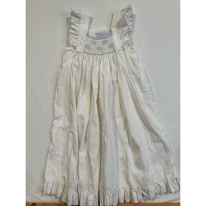 Cathy & Sarah Fisher Baby Girl White Embroidered Pink Bows, size 3